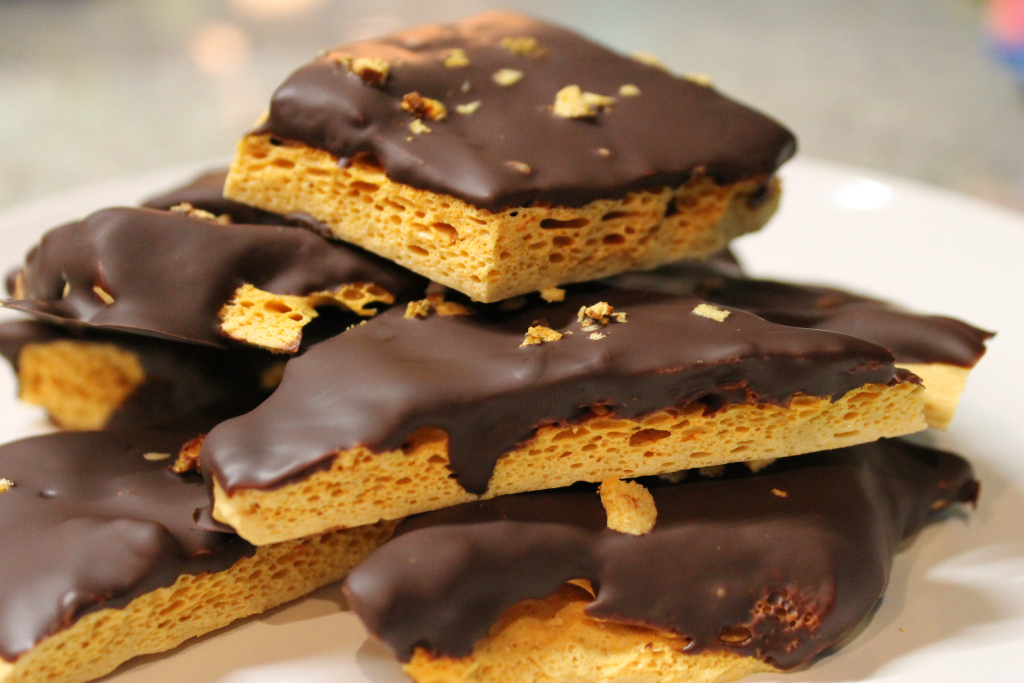 Chocolate Dipped Sponge Toffee