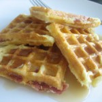 Maple Bacon Cornmeal Waffles
