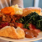 Caramel Apple Cheesecake Pie + Friendsgiving Feast