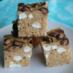 Fluffernutter Rice Krispie Squares