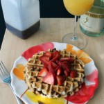 Brown Butter Chocolate Chip Champagne Waffles