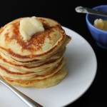 Orange Pancakes with Honey Butter