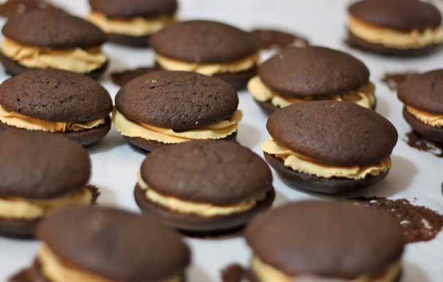 Chocolate Peanut Butter Whoopie Pies